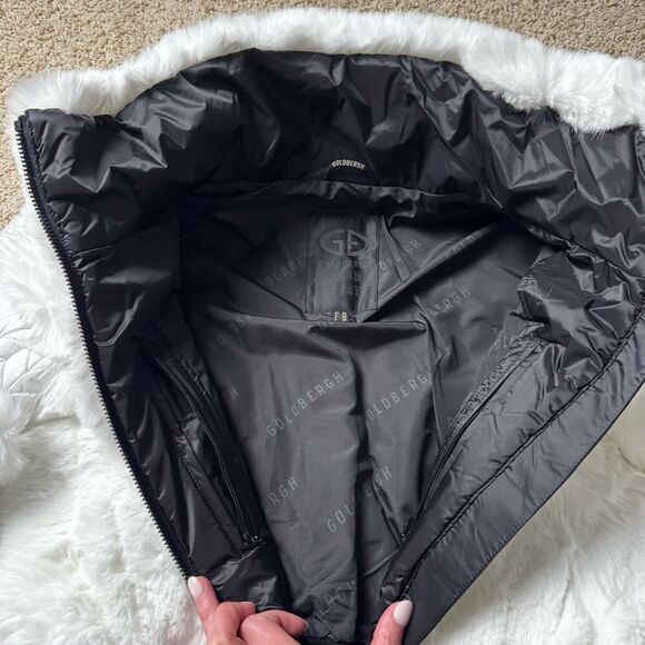 Goldbergh Lieke Ski Suit NWT US 6 Women’s Jumpsuit Faux Fur White Black - Picture 9 of 14